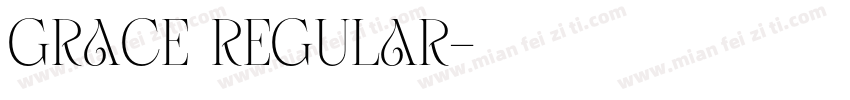Grace Regular字体转换